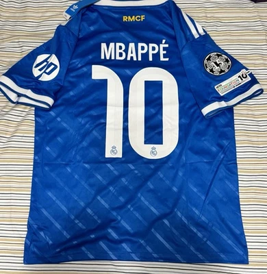 Mbappe UCL Patches 2025/2026 Real Madrid Jersey 🔵Size:XL🔵 - Image 1 of 3