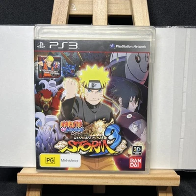 PS3 Naruto Shippuden Ultimate Ninja Storm 3 ¡Con tarjeta coleccionable y manual! CIB Foto 1 de 4