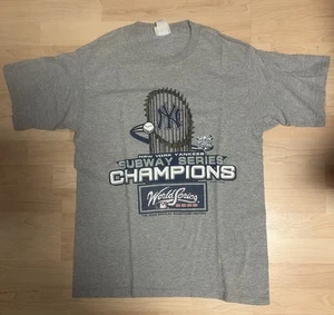 Yankees 2000 Subway Series World Series T-shirt Gray Medium - Picture 1 of 3