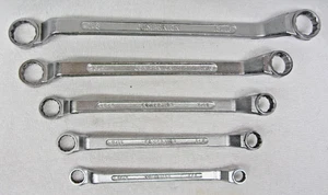 NICE Vintage COMPANION Offset SAE Box End Wrenches Set of 5 Lot 10 Sizes USA - Picture 1 of 6