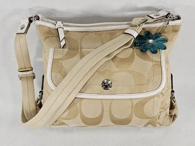 Bolso de Mano Coach Cartera F16558 Kyra Mensajero Solapa Bolso Bandolera Firma Margarita Foto 1 de 4