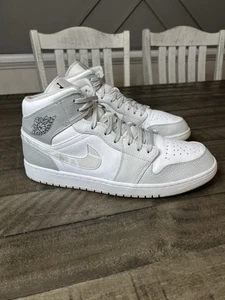 Nike Air Jordan 1 Mid- Grey Camo Sz 14 - Picture 1 of 5