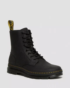 Dr. Martens Combs Black Leather Casual Boots 3319 Men's Size 14 M - Picture 1 of 7