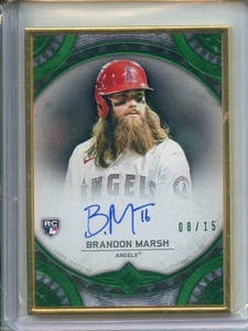 2022 Topps Transcendent Collection #TCA-BM Brandon Marsh Autographs Emerald #/15 - Bild 1 von 2