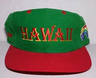 Vintage University of Hawaii Rainbows Fitted Hat Cap 90s NCAA Logo Size 7 NEW - Image 1 of 4