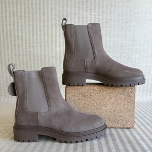 Botas Lauren Ralph Lauren para mujer talla 7,5 Corinne Chelsea suela gamuza topo - Imagen 1 de 12