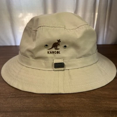 Sombrero Cubo Kangol Caqui Vintage Unisex Talla Única Repelente al Agua HECHO EN UNIÓN EN EE. UU. Foto 1 de 4