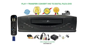 Zenith VCR Transfer/Convert VHS to Digital File /DVD AV via USB Capture + HDMI - Picture 1 of 13