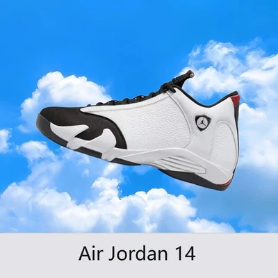 🌎487471-160 Zapatillas Hombre Air Jordan 14 Retro Puntera Negra 2024 Blanco Foto 1 de 4