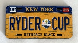 2025 Ryder Cup Magnet NY License Plate Bethpage Black golf Wood fridge magnet - Picture 1 of 6
