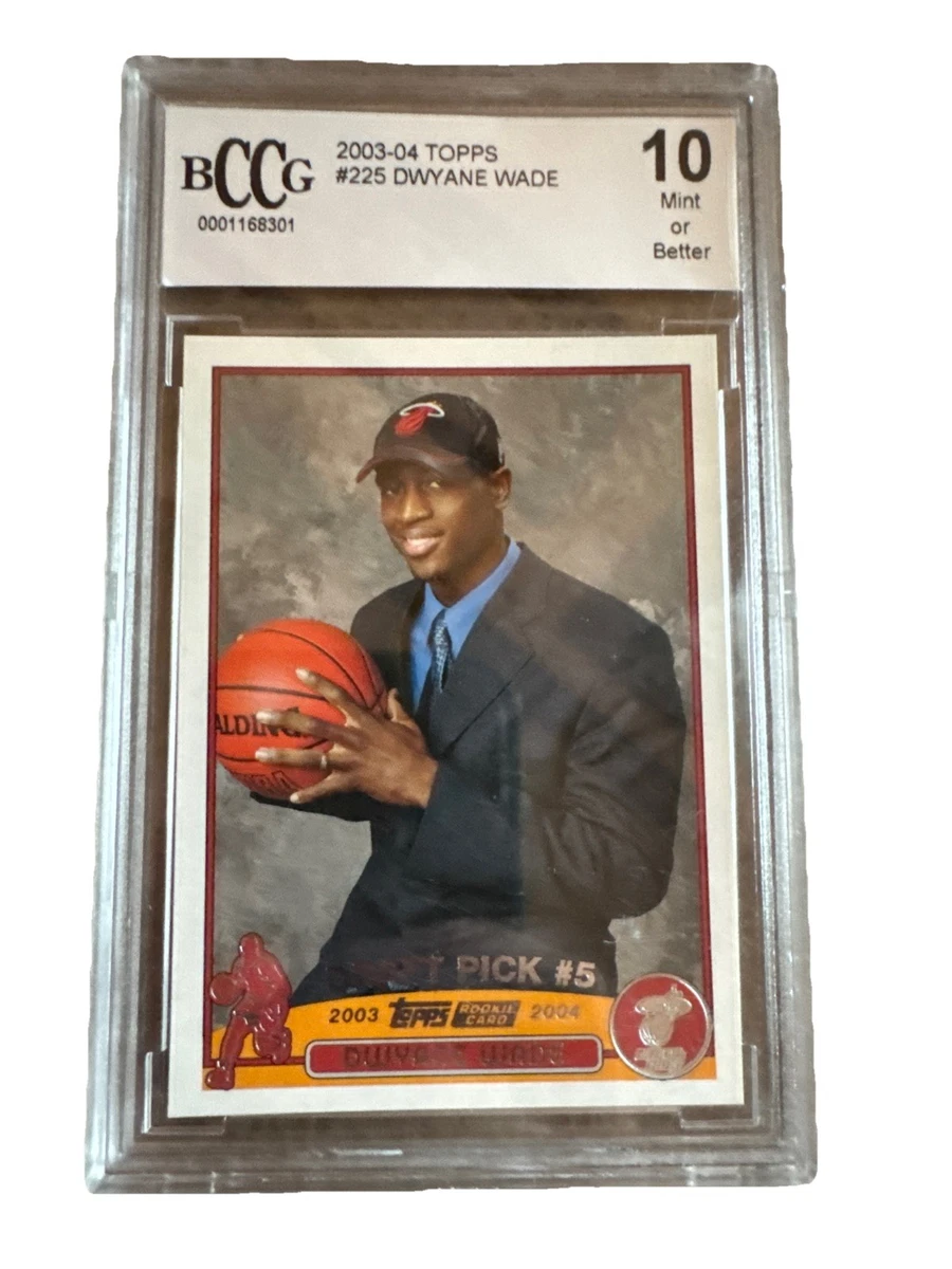 Dwyane Wade Basketball Grade 10 Rookie Sports Trading Cards