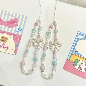 Wrist Strap Beaded Phone Strap Cute Backpack Charm Bag Pendant - Zdjęcie 1 z 11