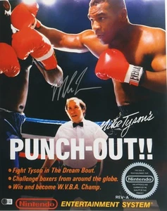 "MIKE TYSON" SIGNED PHOTO AUTO 16x20 "NINTENDO PUNCH OUT" BECKETT HOLOGRAM - Picture 1 of 1