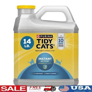 Instant Action Clumping Cat Litter Low Dust Odor Control Multi Cat 14 lb Jug New - Bild 1 von 8