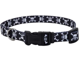 Pet Attire Styles Adjustable Collar w/ Skull & Cross Bones Design 18"-26" Large - Picture 1 of 1