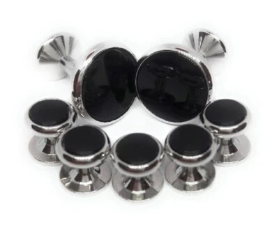 GENUINOS GEMELOS DE ÓNIX Y TACHUELAS DE ESMOQUIN FABRICANTES PRECIO DIRECTO Foto 1 de 4