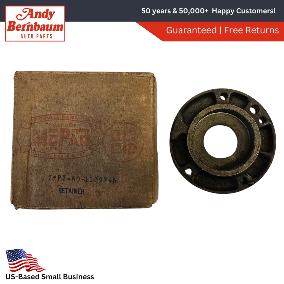 Retenedor de cojinete trasero del eje principal de la transmisión Desoto Dodge 1949-1954 1139746 Nuevo de Lote Antiguo Foto 1 de 4