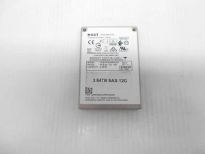 HGST HUSTR7638ASS201 3.84TB SSD SAS 2.5" 12G Server Hard Drive Dell HP 512 block - Picture 1 of 1