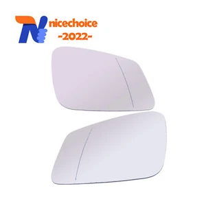 Pair Side Mirror Glass Heated Fit for BMW F20 F22 F30 F32 F34 F36 2010+ - Picture 1 of 7