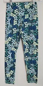 Aerie Offline Real Me Xtra 7/8 Legging Size Small Emerald Green Floral Leggings - Picture 1 of 4