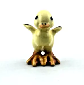 Hagen Renaker Vintage Miniaturfigur kleines Entlein im Ruhestand *Chip am Flügel* - Bild 1 von 4