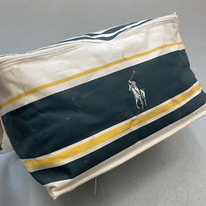 Vintage Polo Ralph Lauren Cooler Off White Green Yellow Soft Sided - Picture 1 of 13