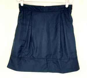 Lands' End Girl's 16 School Uniform Solid Navy Blue Skirt Skort Undershorts - Picture 1 of 6