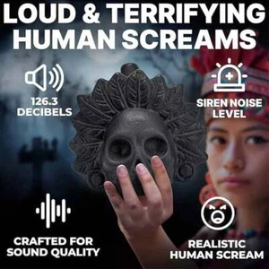 Maya Aztec Death Whistle – Loud Screaming Skull, Scary and Unique UK * - Picture 1 of 10