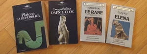 Ancient Greek classic w/ Italian translation Plato Euripides Aristophanes Longus - Picture 1 of 5