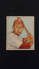 1950 Bowman color baseball card # 30 Eddie Waitkus  ( VERY GOOD CONDITION)