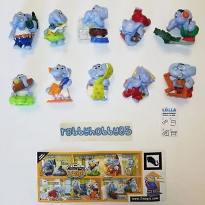 DIY ELEPHANTS COMPLETE SET OF 10 WITH ALL PAPERS KINDER SURPRISE EGG TOYS 2011 - Picture 1 of 1