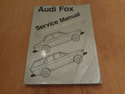 Audi Fox 1973 a 1978 Bentley manual de servicio usado buen estado Foto 1 de 4