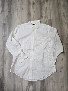 lauren ralph lauren non iron white dress shirt size 16.5 all cotton long sleeve - Picture 1 of 4