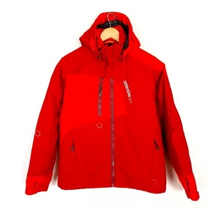DIDRIKSONS Girls Jacket Size 15-16 Years 170 cm Hooded Red Polyamide Full Zip - Picture 1 of 9