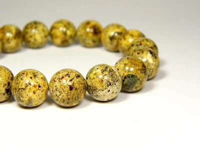 Pulsera ámbar báltico 6,3" cuentas redondas prensadas piedra preciosa 4372 Foto 1 de 4