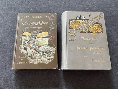 heinrich hansjakob verlassene Wege 1902 3.Auflage  Sommerfahrten 1904 2. Auflage - Bild 1 von 4