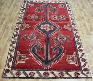ANTIGUA ALFOMBRA CHINA CHINA SHI'RAZ DE DISEÑO TRADICIONAL 250 X 150 CM - Imagen 1 de 7