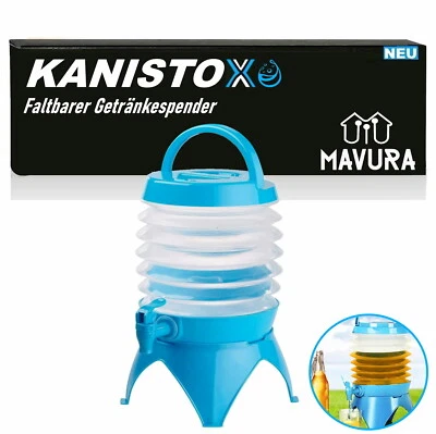 MAVURA KANISTOX Faltbarer Wasserspender Getränkespender Kanister Zapfhahn - Bild 1 von 4