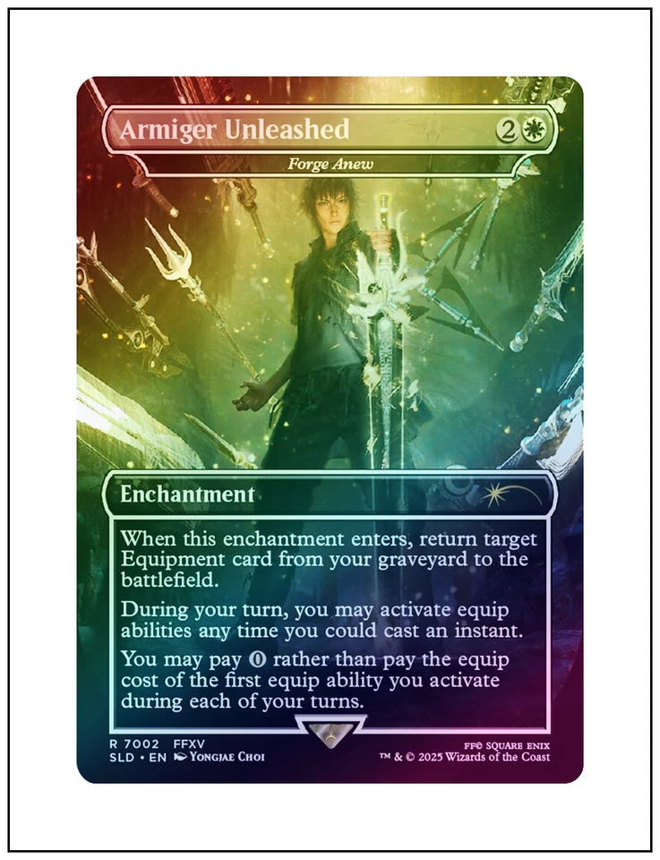 1x Armiger Unleashed - Forge Anew, Foil Secret Lair Final Fantasy Magic NM - Image 1 of 1