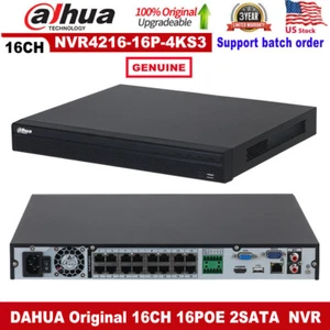 NEW! US STOCK alhua Brand Original 16CH 16POE NVR4216-16P-4KS3 Video Recorder - Picture 1 of 4