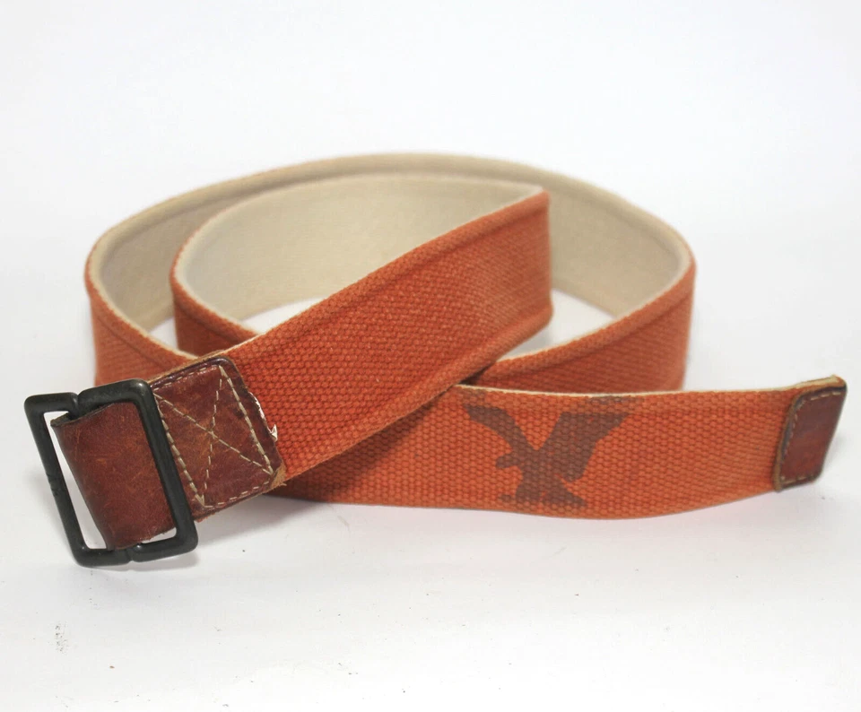 Cinturón American Eagle Reversible Blanco/Marrón Marrón Ocre TALLA XL 48" Largo De Colección Foto 1 de 4