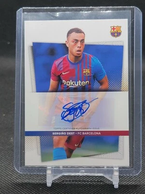 2021/22 Topps FC Barcelona Team Set Autograph Sergino Dest 075/100 - Image 1 of 3