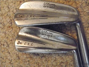 Vintage men right handed regular pyratone coated steel Wilson off-set 4 & 6 iron - Picture 1 of 5