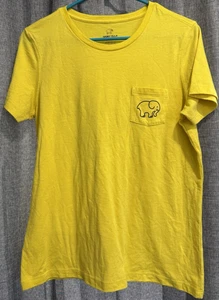 T-shirt donna Avorio Ella giallo medio brillante manica corta con farfalla Pock - Foto 1 di 7