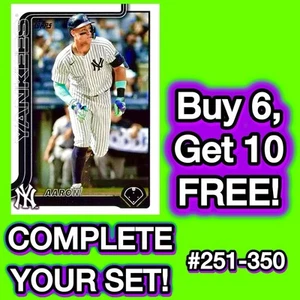 2025 Topps Series 1 Baseball Singles! U-PICK! YOU COMPLETE YOUR SET! #251-350 🔥 - Picture 1 of 101