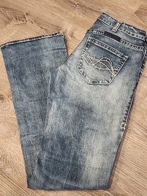 Женские джинсы COWGIRL TUFF 26x33 пуховая домашняя стирка T вышитые вестерн родео - Изображение 1 из 4