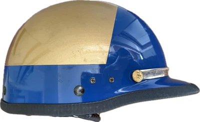 Capacete estilo policial vintage motocicleta chips sem etiqueta de tamanho se encaixa em uma cabeça de 7 5/8" - Imagem 1 de 4