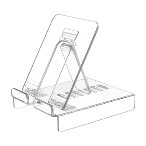 Desktop Computer Stand Phone Stand Foldable Multiuse Adjustable Height and Angle - Picture 1 of 6