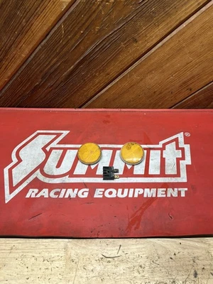 1974 YAMAHA DT125 PAR DE REFLETORES FRONTAIS DT 125 175 250 400 RD60 RD125 1975 74 75 - Imagem 1 de 2