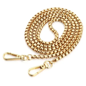 Cartera de metal de 47 pulgadas con asa de cadena bandolera de hombro bolso de mano de repuesto - Imagen 1 de 15